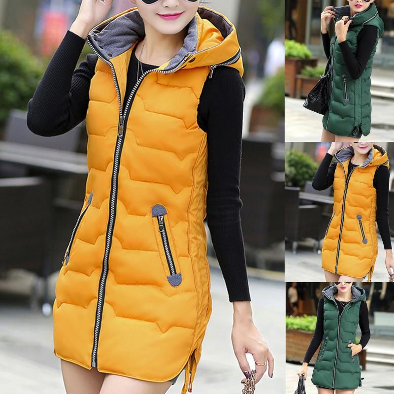 Compre Chalecos De Mujer Chaqueta Sin Mangas Mujeres Invierno Algodón  Cálido Acolchado Acolchado Parkas Negro Ropa Exterior Damas Puffer Hembra  Abrigos Bodywarmer A 25,98 € Del Shacksla | Es.Dhgate.Com