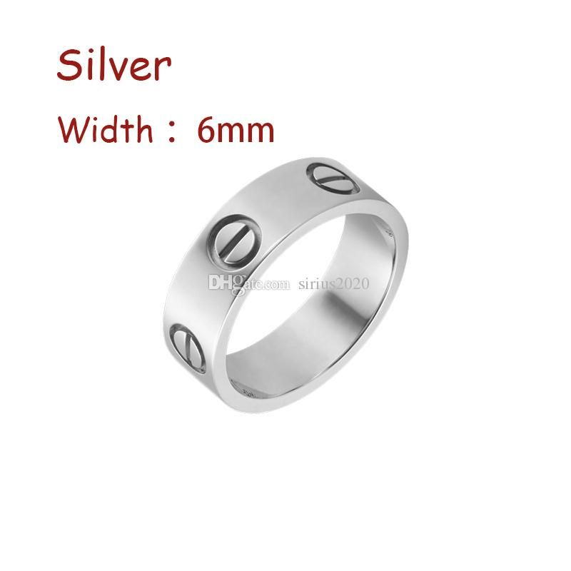 #5-Silver (6mm) -älskring