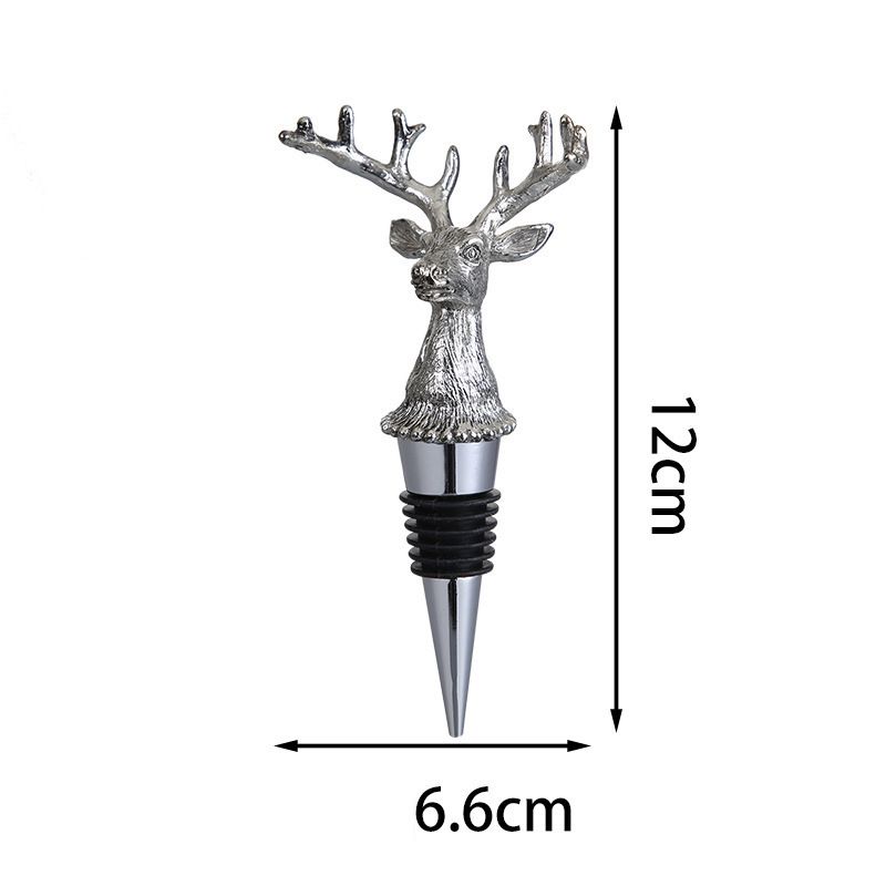 Silver deer head(12cm)