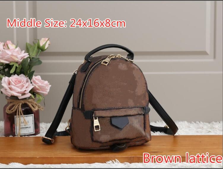 Middle size:24cm(Brown Grid)