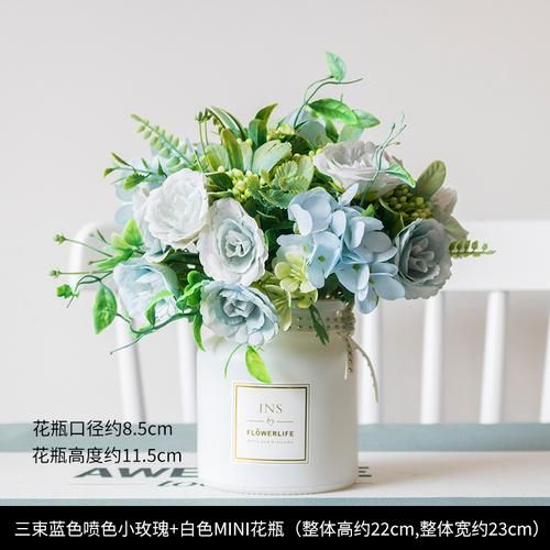 3 roses vase blanc c