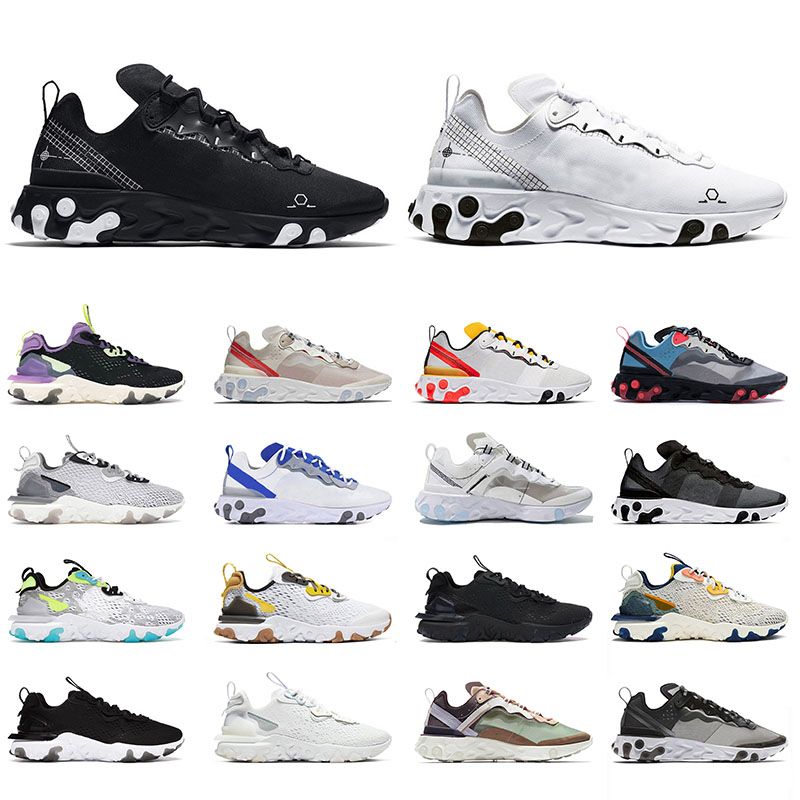 Nike React Element 55 87 Epic Zapatos Para Correr De Los Hombres De Orange  Triple Negro Blanco Vela Roja Real Para Hombre De Musgo De Las Zapatillas  De Deporte Del Deporte Por