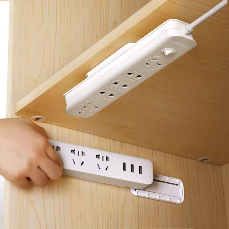 Plug Strip Fix Sticker Holder Seamless Punch-free Power Strip Q Plug Strip Fix Sticker Holder Seamless Punch-free Power Strip Q