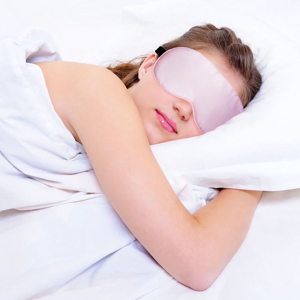 100% zijde slaap oog masker draagbare reizen eyepatch dutje oog patch rust geblinddoek ooghoes slaapmasker nacht eyeshade