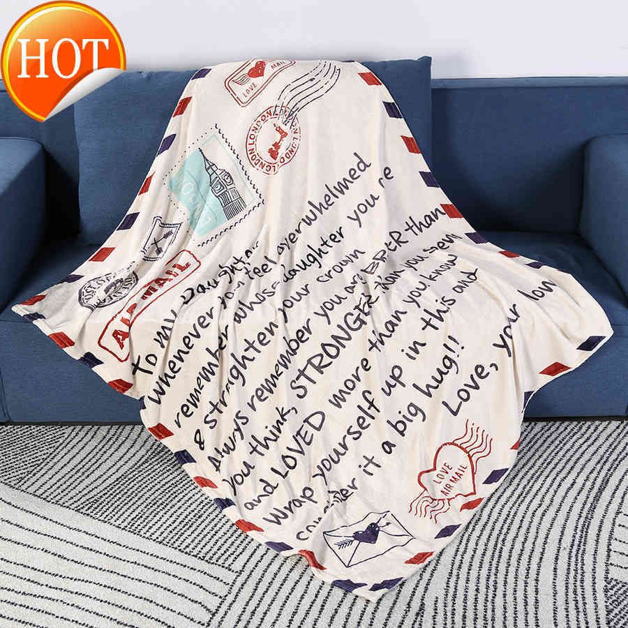 Details about   2021 TOP Flannel throw blanket letter printing quilt 3d printing home textiles 
