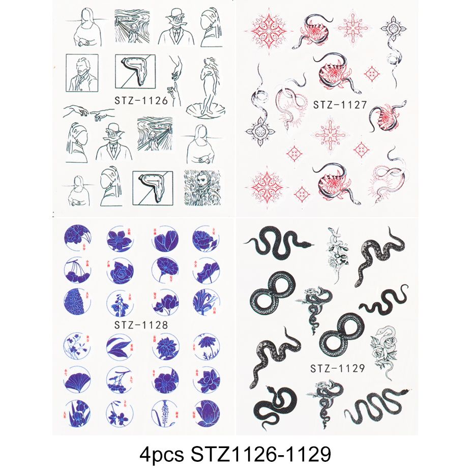 PerfectionsBlack Snake Nail Stickers Dragon Abstract Gothic Design Nail Art  Decals Water Sliders Tattoo Manicure Wraps Decor TRSTZ1124 1133 From  Perfections, $8.81 | DHgate.Com
