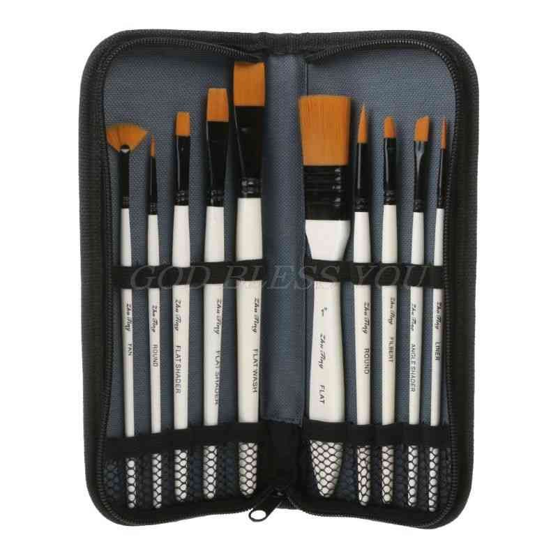 10Pcs Watercolor Painting Brush Art Supplies Nylon Hair Children Gift Free Ship 10Pcs Watercolor Painting Brush Art Supplies Nylon Hair Children Gift Free Ship