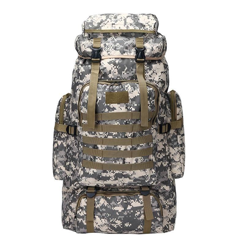 Camo Waterproof Backpack Rucksack for Outdoor Sports Camping Hiking Climbing 