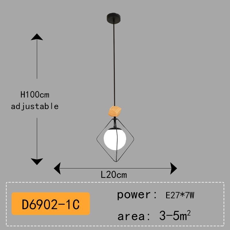 1 luz não inclui lâmpadas pretas