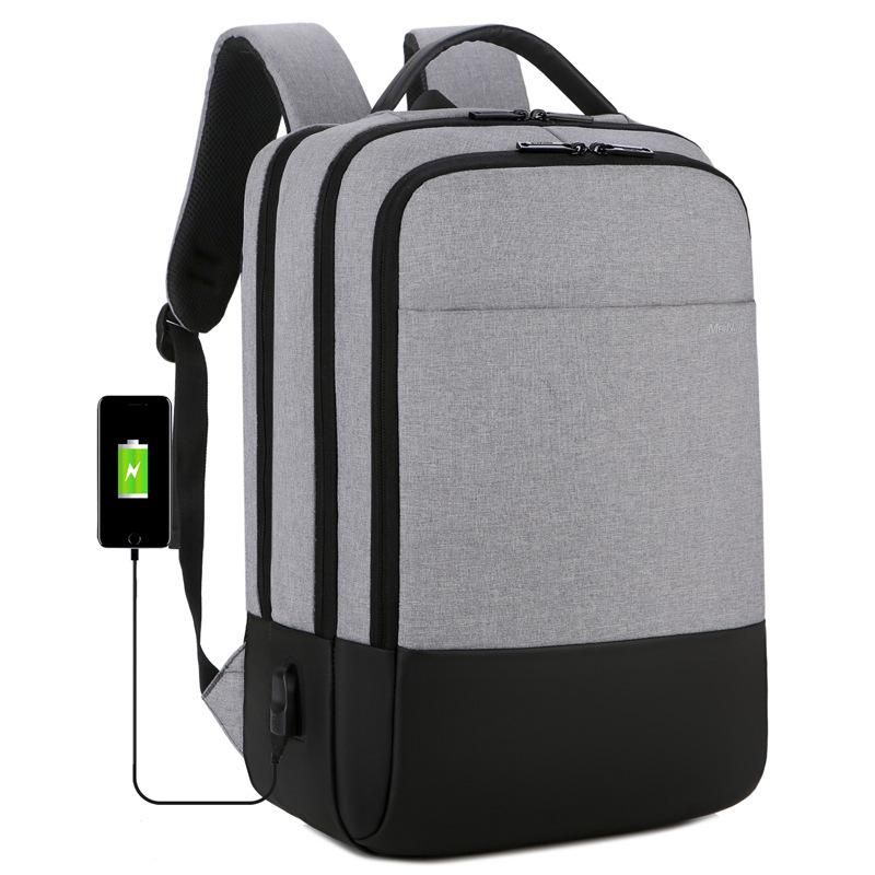 Backpack Men Business Travel Casual Computer Fashion Bag High School Students Laptop Black