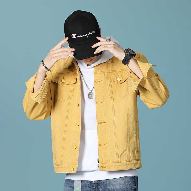 Spring And Autumn MenS Fashion Denim Jacket Business Casual Trend All Match  Korean Style Slim Coat Male Brand Clothes 210531 From Lu05, $82.34