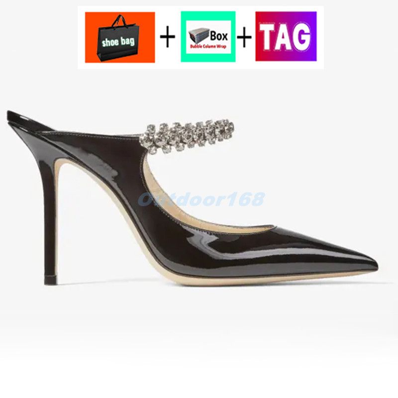1# Black Patent heel