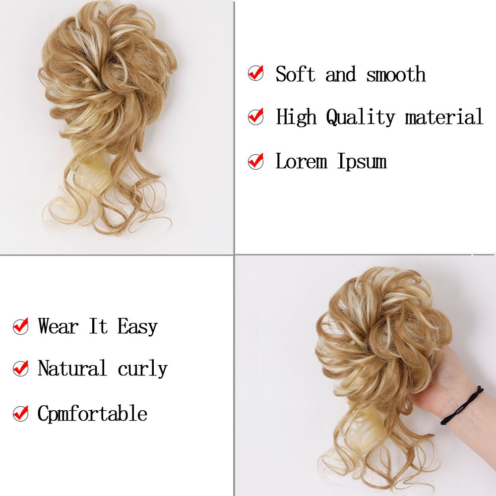 Costume Accessories LISI GIRL Synthetic Fake Hair Bun 40g Fashion Messy Curly Hair Scrunchies Hair Piece Costume Accessories LISI GIRL Synthetic Fake Hair Bun 40g Fashion Messy Curly Hair Scrunchies Hair Piece