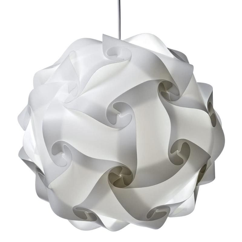 Colors Puzzle Light Shade Modern IQ Jigsaw DIY Ceiling Pendant Decor Lamp Cord 