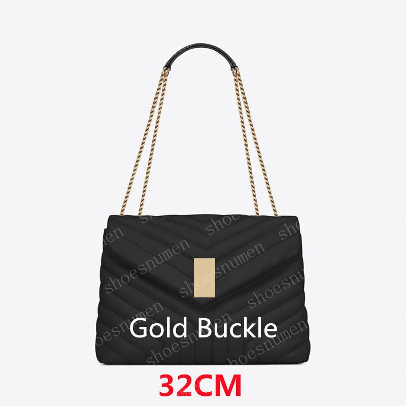 #4 Black- Gold buckle -32CM