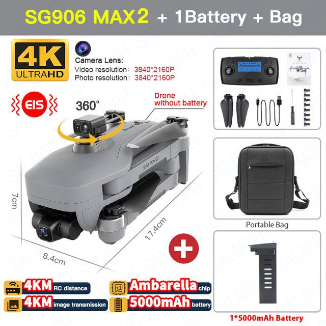 SG906 MAX2+BAG+1*バッテリー