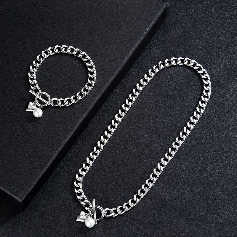 ensemble collier bracelet argent