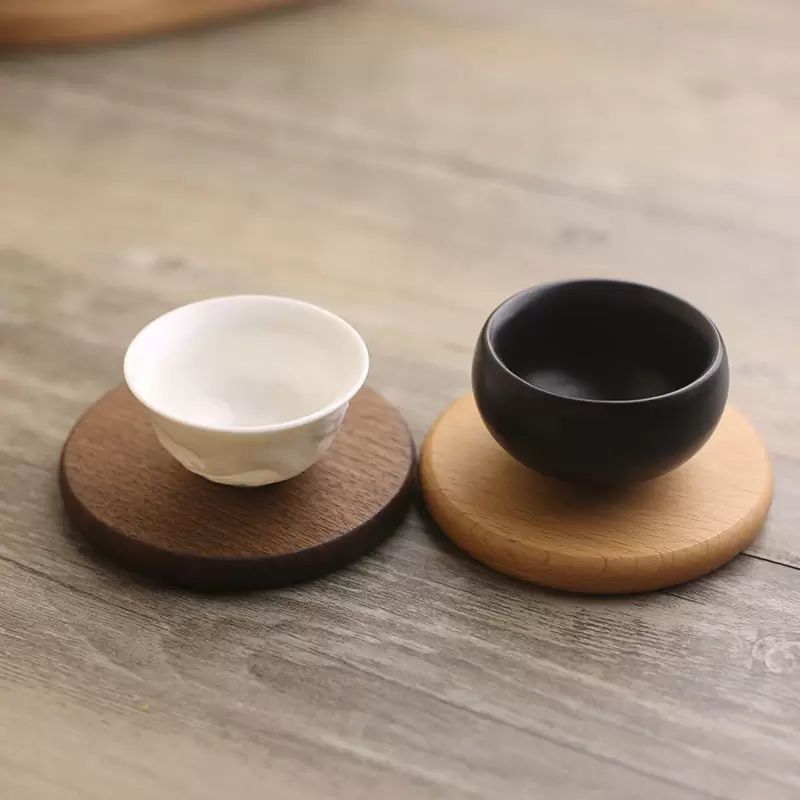 Customization Bamboo Wood Coaster Coffee Cup Mat Tea Doily