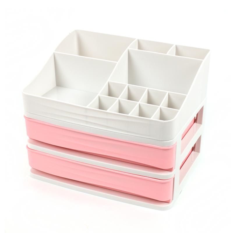 pink 2 layer drawer