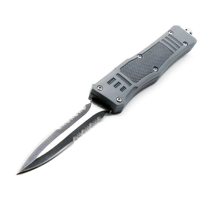 Grey DE serrated