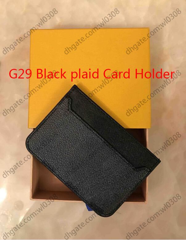 G29 Black plaid Card Holder