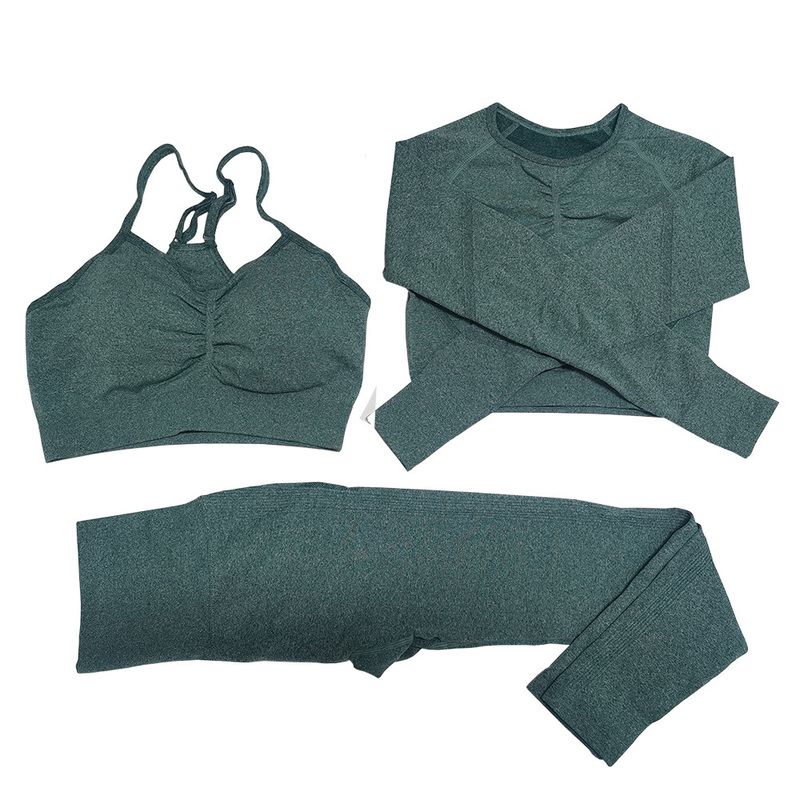 3pcs Dark Green