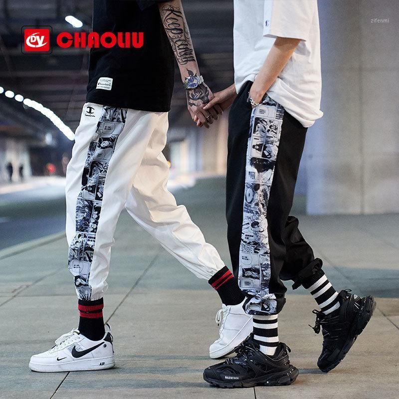 Pantalones para hombre Mens Side Lado Anime Harem para 2022 Tendencias de moda Ropa Adolescentes Hip Pantalones para hombre Mens Side Lado Anime Harem para 2022 Tendencias de moda Ropa Adolescentes Hip