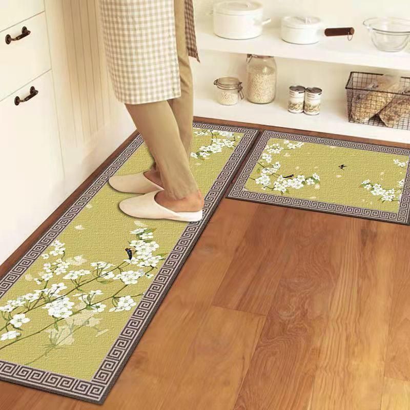 Long Strip Floor Mat Kitchen Oil-proof Mat Bathroom Absorbent Non-slip Rugs  Cartoon Floor Mat Area Carpet Rugs Living Room