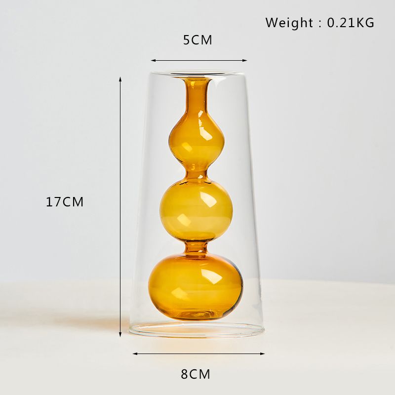 Orange vase 17cm