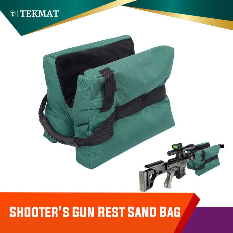 Tactical Shooting  Rest Front Sand Bags Rifle Bench Steady Unfilled Green US 