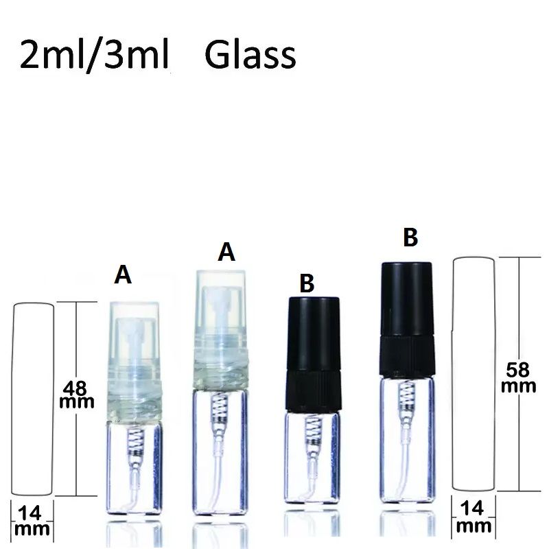 Bottiglia di vetro da 2 ml a o B