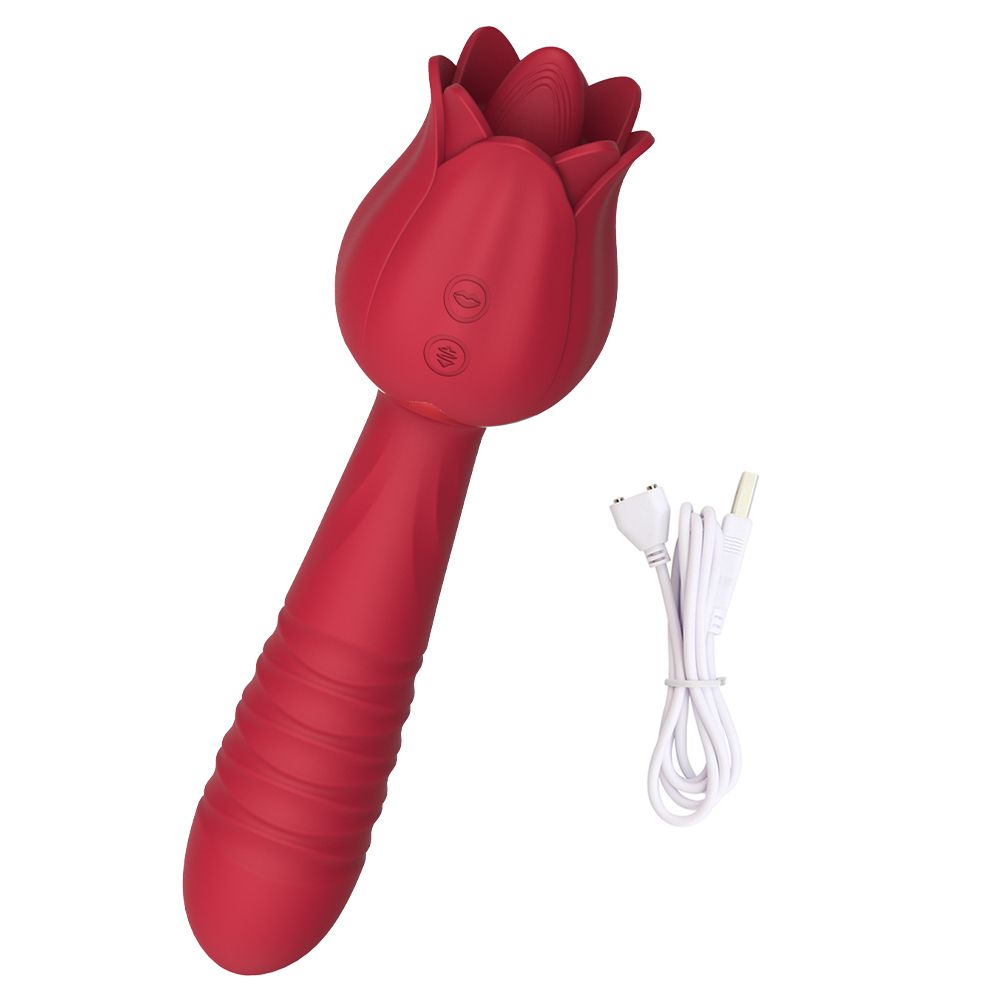 Vibrador de rosa