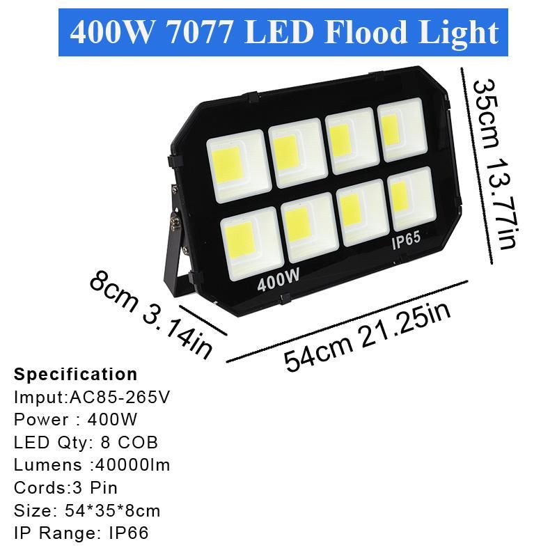 400W 7077 LED Lumière d'inondation