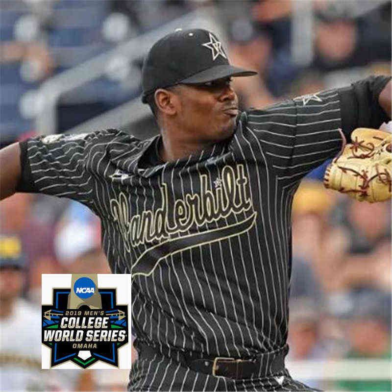 Black Stripe with 2019 Cws Patch