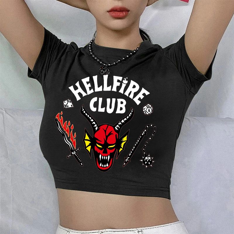 Stranger things crop top