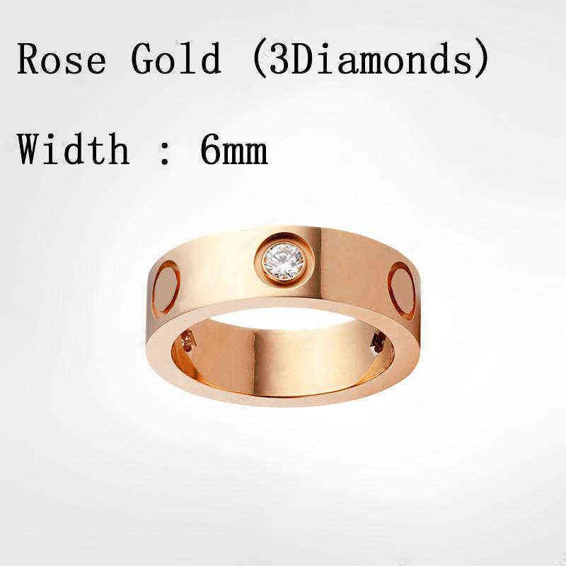 Diamants en or rose (6 mm)
