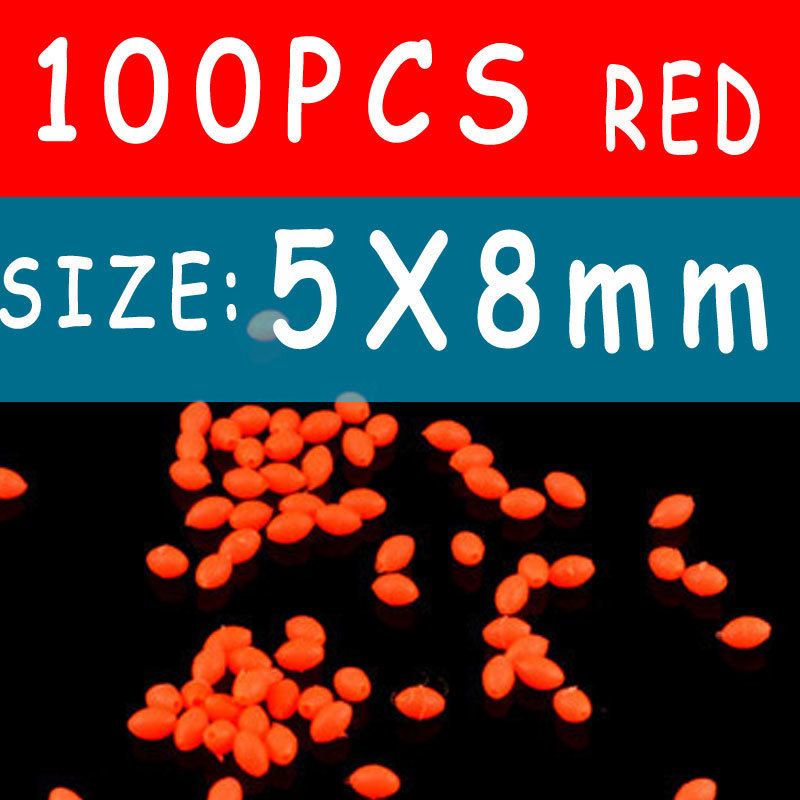 5x8mm 100pcs Red