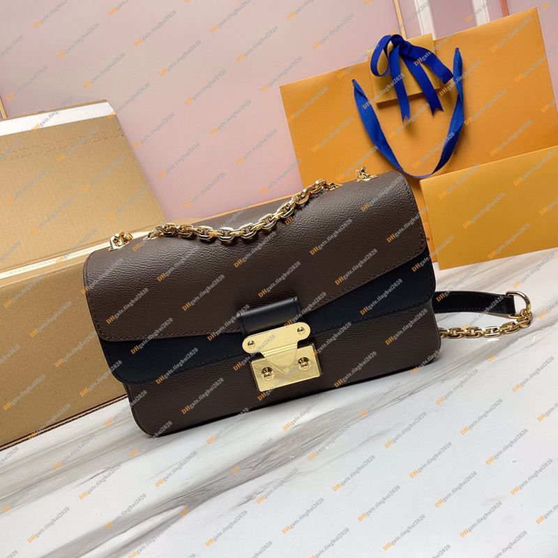 M46127 Louis Vuitton Monogram Marceau Chain Handbag