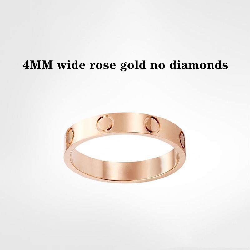 Rose Gold (4mm)-love Ring