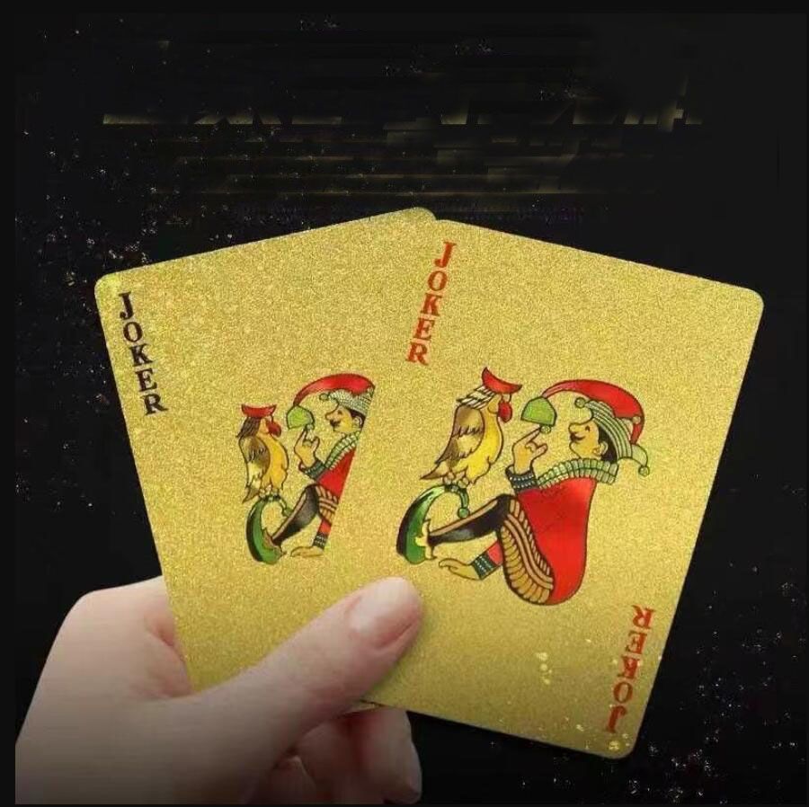 New Gold Statue of Liberty Golden Playing Cards Waterproof PET/PVC Plastic  Poker