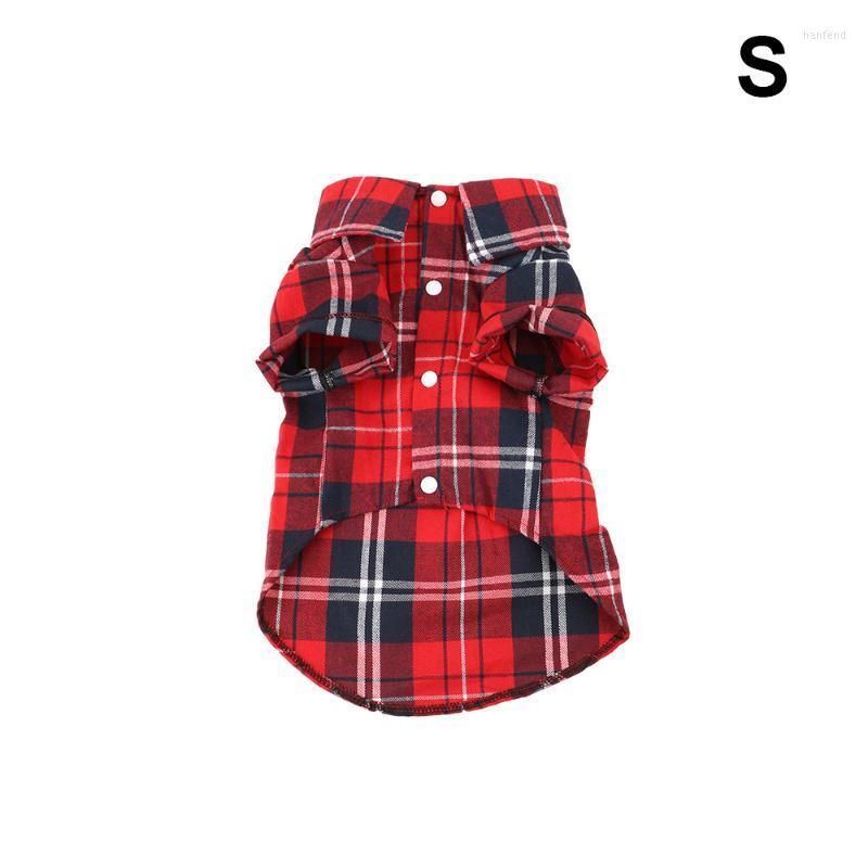 PawThreads Soft Cotton Plaid T Shirt Pet Apparel For Dogs And Cats