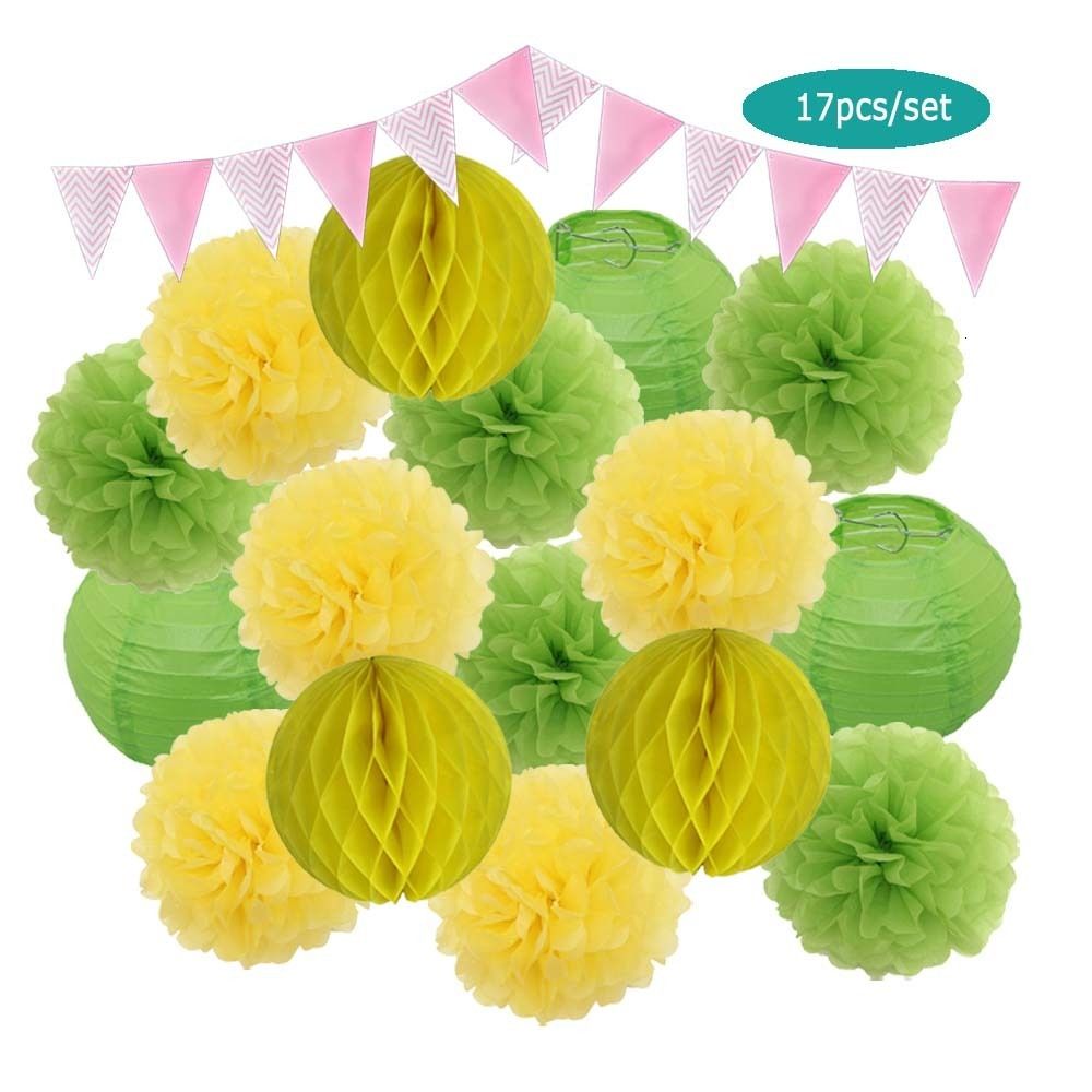 Set jaune vert-8 pouces (environ 20 cm)