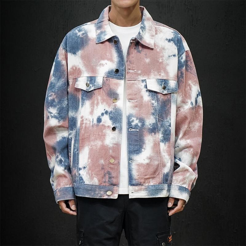 Blue Pink Jacket Men