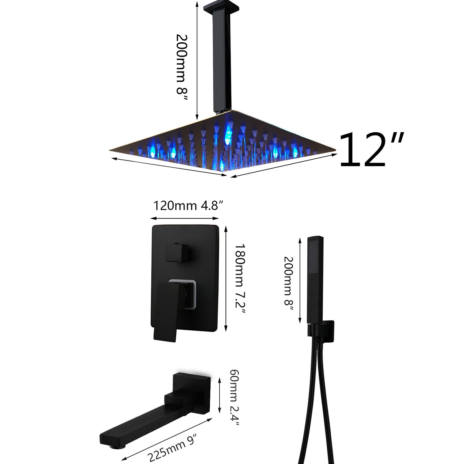 Soffitto a LED da 12 pollici