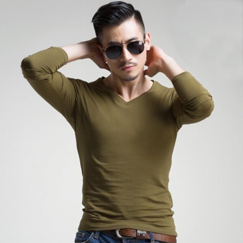 Army Green V-neck