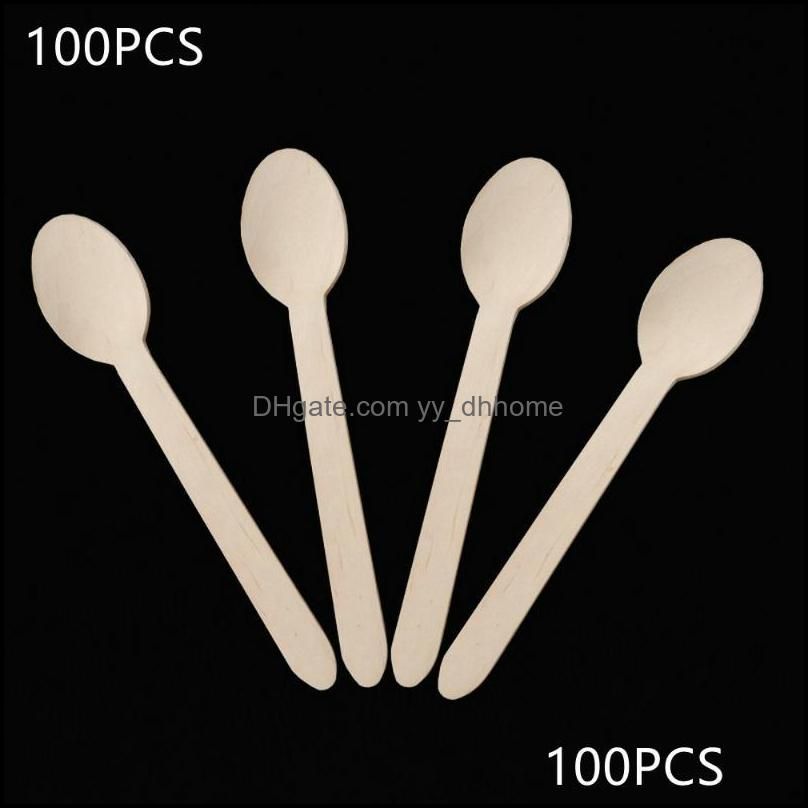 100Pcs Wooden Spoons