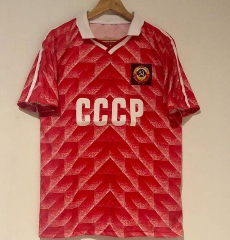 Football shirt soccer FC CCCP / USSR Home 1989/1990/1991 Adidas Vintage  Retro L