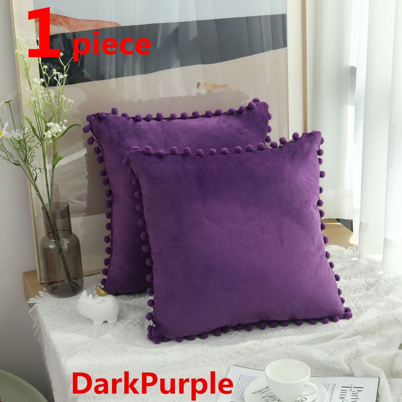 45x45cm Velvet-7252DarkPurple