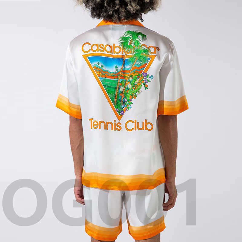 Camisas laranja brancas