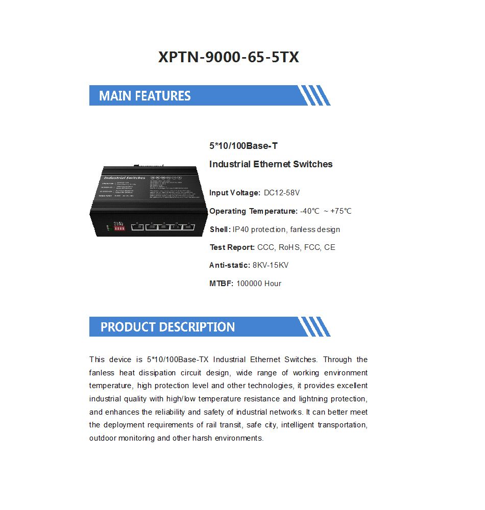 XPTN-9000-65-5TX